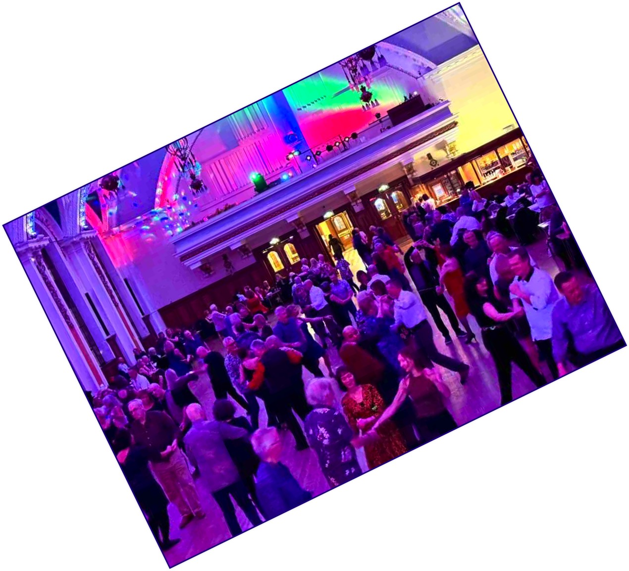 Back of Stockport town hall ballroom